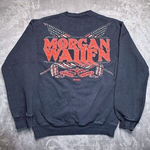 Morgan Wallen Sweatshirt Women Small Black One Night At A Time Tour Graphic 2024